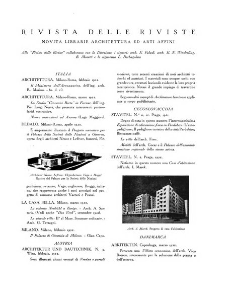 Rassegna di architettura rivista mensile di architettura e decorazione