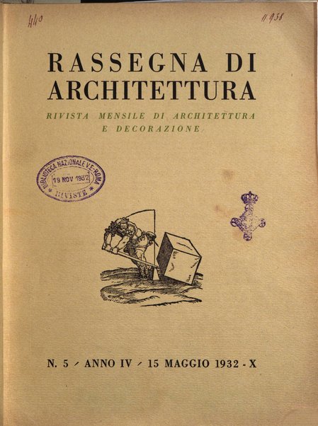 Rassegna di architettura rivista mensile di architettura e decorazione