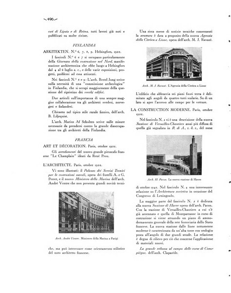 Rassegna di architettura rivista mensile di architettura e decorazione