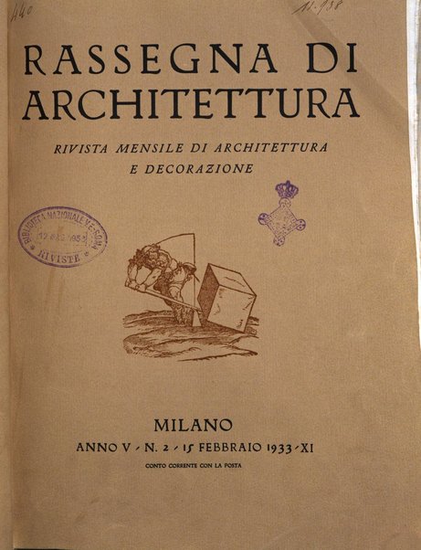 Rassegna di architettura rivista mensile di architettura e decorazione