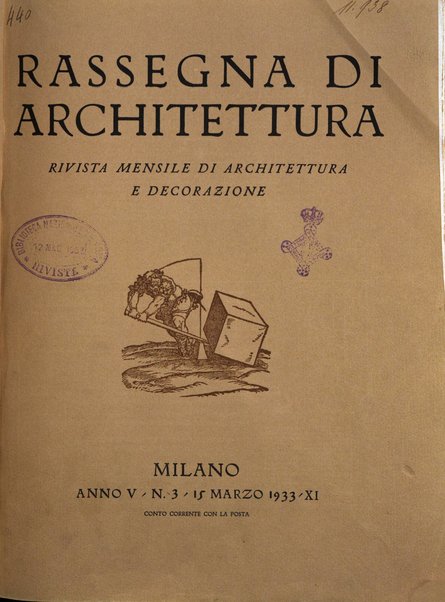 Rassegna di architettura rivista mensile di architettura e decorazione