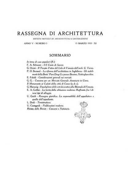 Rassegna di architettura rivista mensile di architettura e decorazione