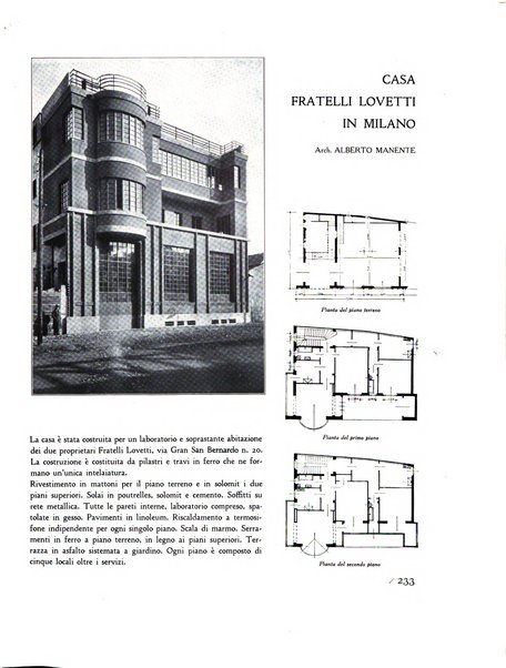 Rassegna di architettura rivista mensile di architettura e decorazione