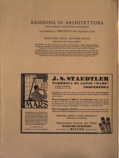 Rassegna di architettura rivista mensile di architettura e decorazione