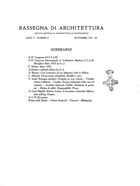 Rassegna di architettura rivista mensile di architettura e decorazione