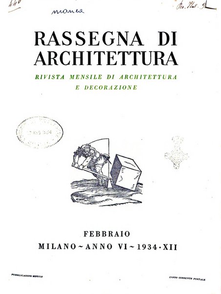 Rassegna di architettura rivista mensile di architettura e decorazione