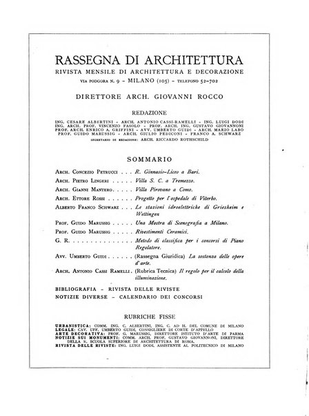 Rassegna di architettura rivista mensile di architettura e decorazione