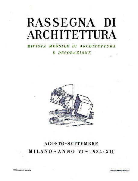 Rassegna di architettura rivista mensile di architettura e decorazione