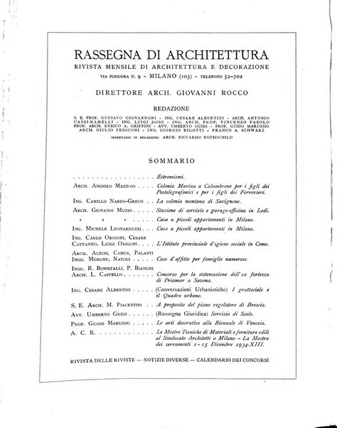 Rassegna di architettura rivista mensile di architettura e decorazione