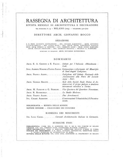 Rassegna di architettura rivista mensile di architettura e decorazione