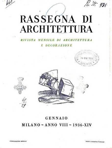 Rassegna di architettura rivista mensile di architettura e decorazione