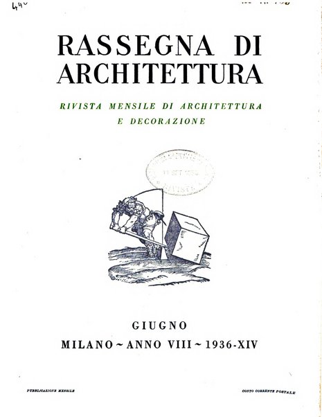 Rassegna di architettura rivista mensile di architettura e decorazione