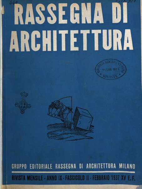 Rassegna di architettura rivista mensile di architettura e decorazione