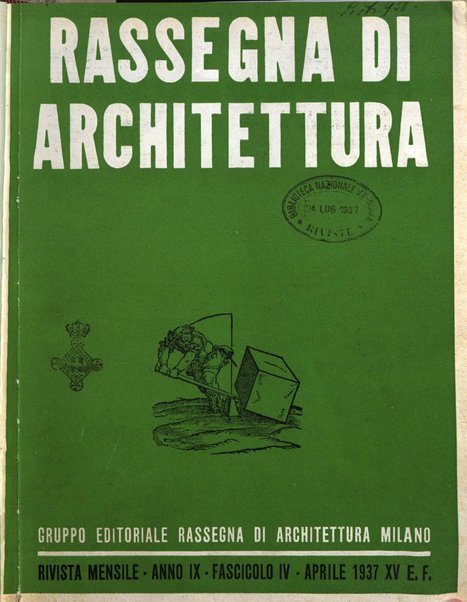 Rassegna di architettura rivista mensile di architettura e decorazione