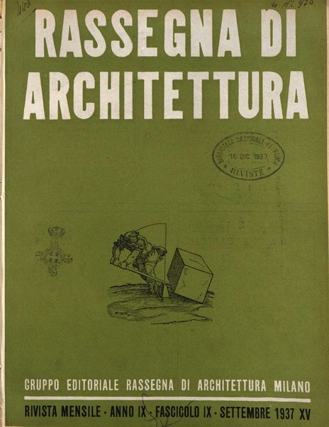 Rassegna di architettura rivista mensile di architettura e decorazione