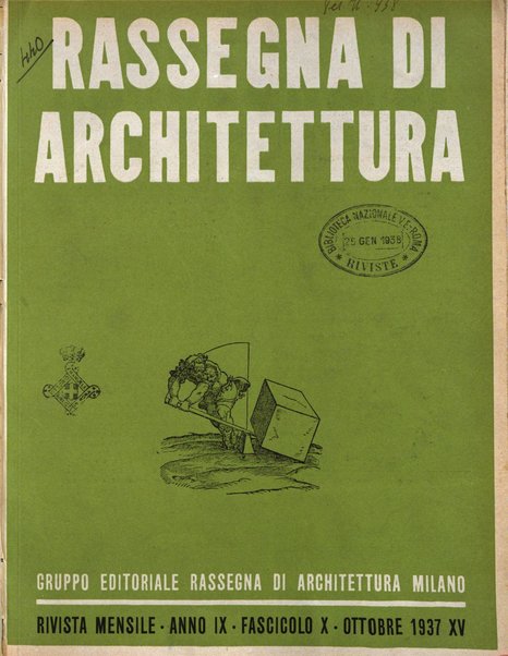 Rassegna di architettura rivista mensile di architettura e decorazione