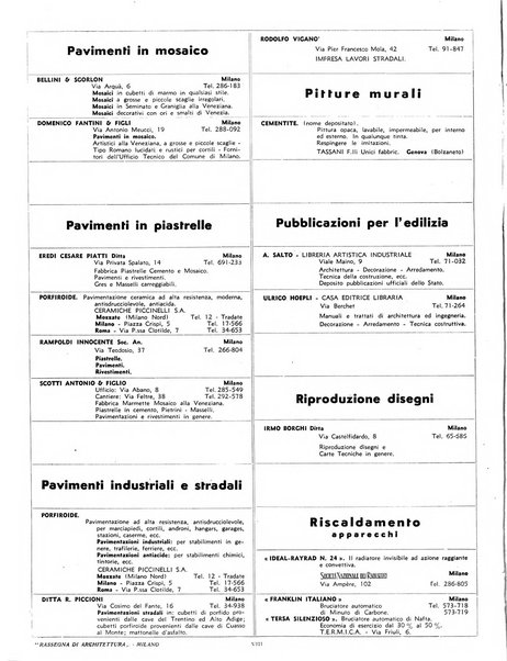 Rassegna di architettura rivista mensile di architettura e decorazione