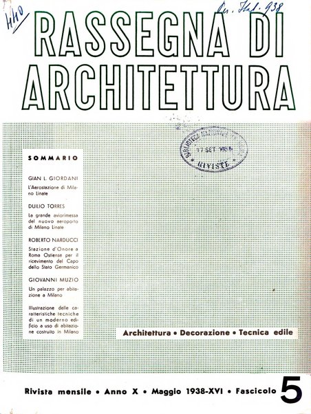 Rassegna di architettura rivista mensile di architettura e decorazione