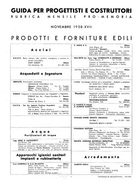 Rassegna di architettura rivista mensile di architettura e decorazione