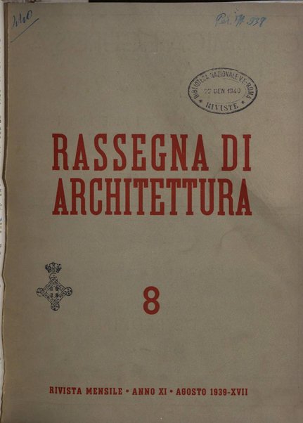 Rassegna di architettura rivista mensile di architettura e decorazione