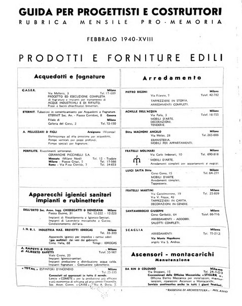 Rassegna di architettura rivista mensile di architettura e decorazione