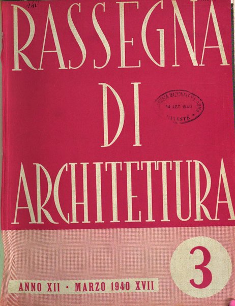 Rassegna di architettura rivista mensile di architettura e decorazione