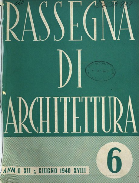 Rassegna di architettura rivista mensile di architettura e decorazione