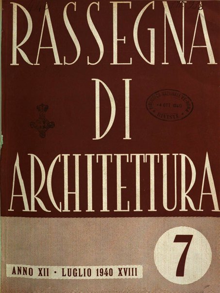 Rassegna di architettura rivista mensile di architettura e decorazione