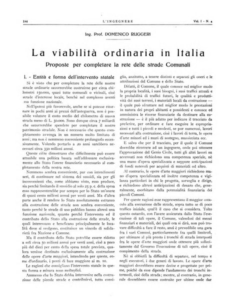 L'ingegnere rivista tecnica del Sindacato nazionale fascista ingegneri