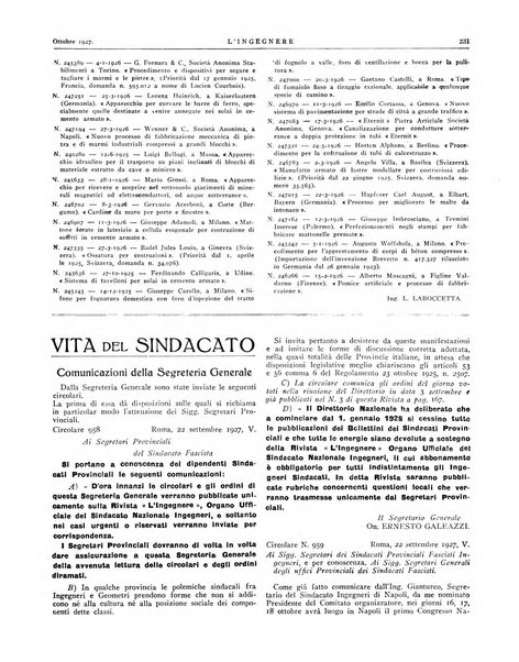 L'ingegnere rivista tecnica del Sindacato nazionale fascista ingegneri