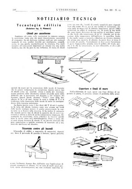 L'ingegnere rivista tecnica del Sindacato nazionale fascista ingegneri