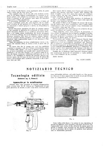 L'ingegnere rivista tecnica del Sindacato nazionale fascista ingegneri