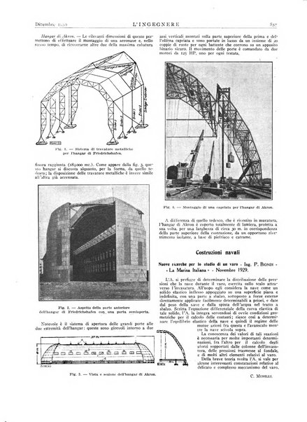 L'ingegnere rivista tecnica del Sindacato nazionale fascista ingegneri