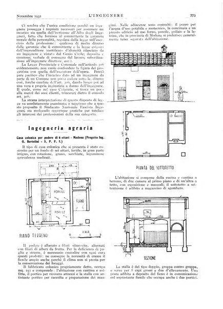 L'ingegnere rivista tecnica del Sindacato nazionale fascista ingegneri