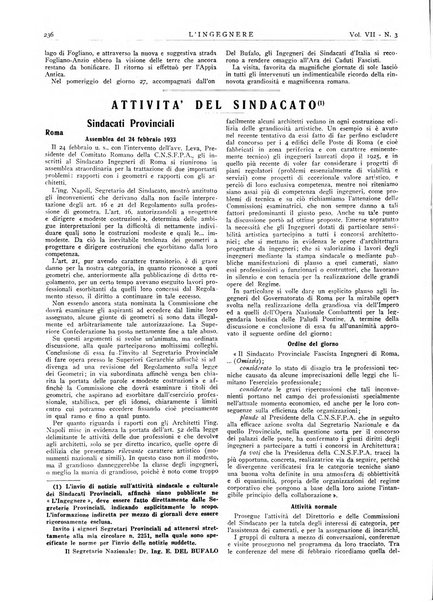 L'ingegnere rivista tecnica del Sindacato nazionale fascista ingegneri