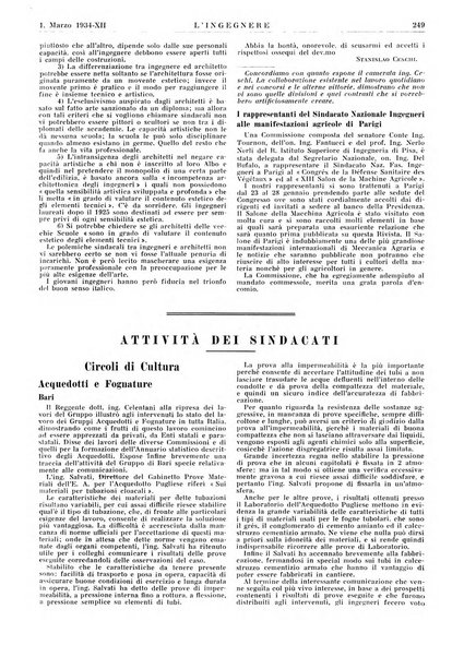 L'ingegnere rivista tecnica del Sindacato nazionale fascista ingegneri