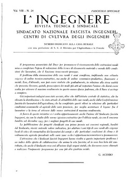 L'ingegnere rivista tecnica del Sindacato nazionale fascista ingegneri