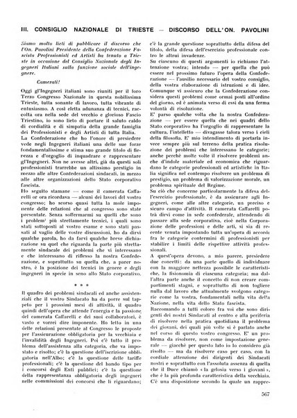 L'ingegnere rivista tecnica del Sindacato nazionale fascista ingegneri