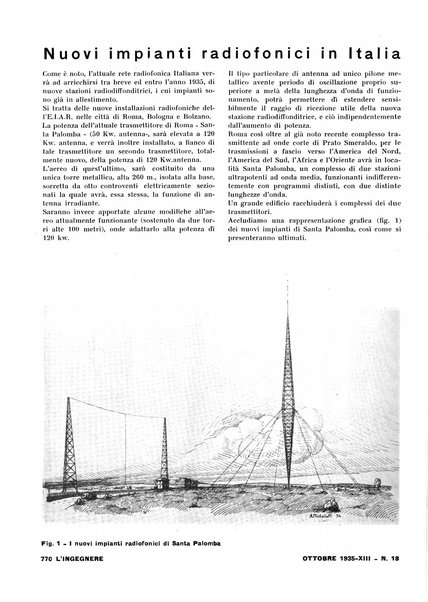 L'ingegnere rivista tecnica del Sindacato nazionale fascista ingegneri