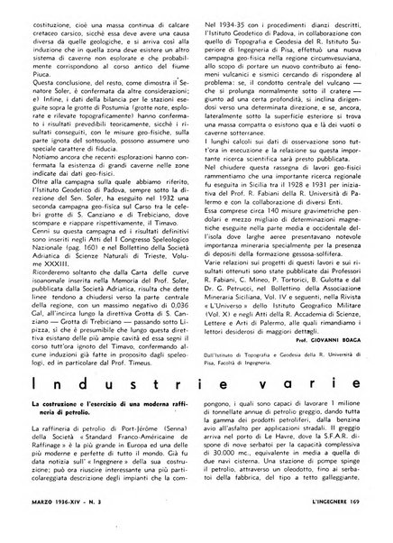 L'ingegnere rivista tecnica del Sindacato nazionale fascista ingegneri