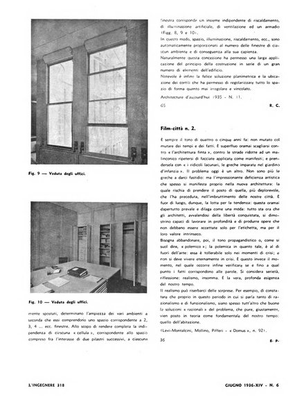 L'ingegnere rivista tecnica del Sindacato nazionale fascista ingegneri