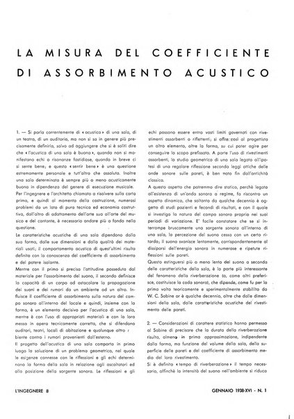 L'ingegnere rivista tecnica del Sindacato nazionale fascista ingegneri