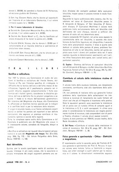 L'ingegnere rivista tecnica del Sindacato nazionale fascista ingegneri