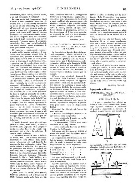 L'ingegnere rivista tecnica del Sindacato nazionale fascista ingegneri