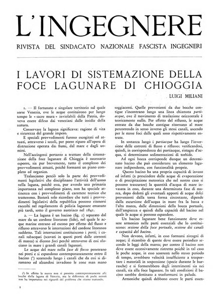 L'ingegnere rivista tecnica del Sindacato nazionale fascista ingegneri