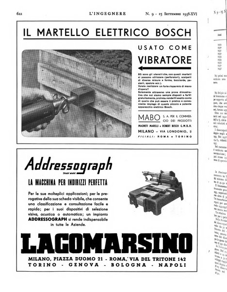 L'ingegnere rivista tecnica del Sindacato nazionale fascista ingegneri