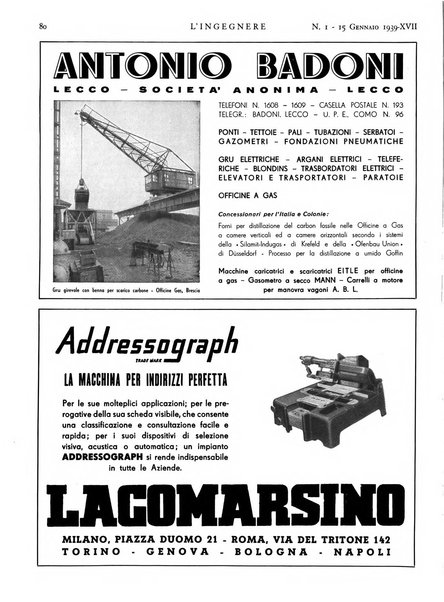 L'ingegnere rivista tecnica del Sindacato nazionale fascista ingegneri