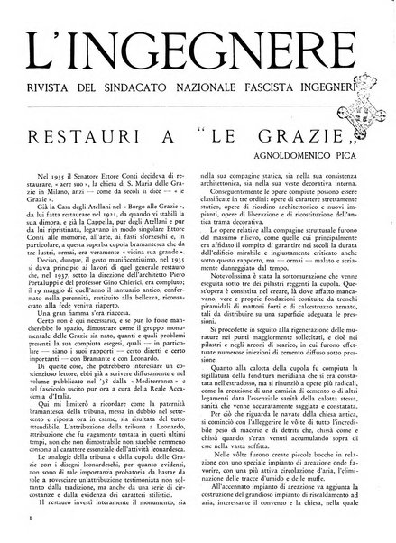 L'ingegnere rivista tecnica del Sindacato nazionale fascista ingegneri