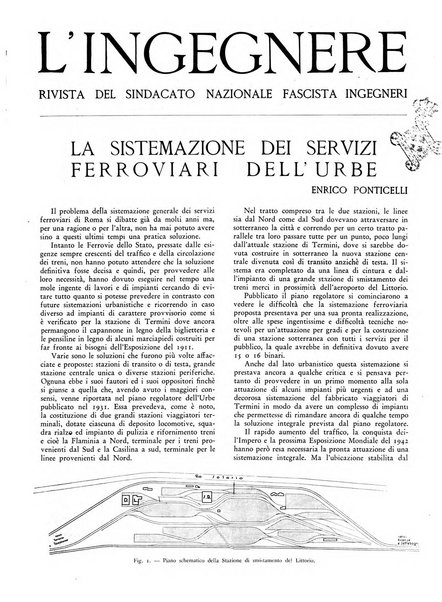 L'ingegnere rivista tecnica del Sindacato nazionale fascista ingegneri