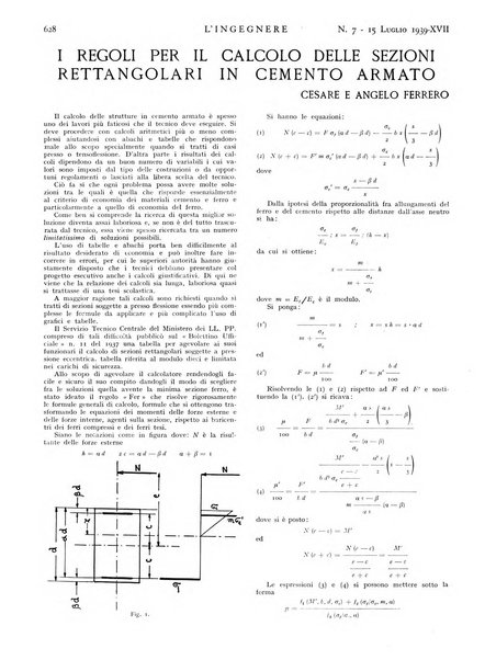 L'ingegnere rivista tecnica del Sindacato nazionale fascista ingegneri